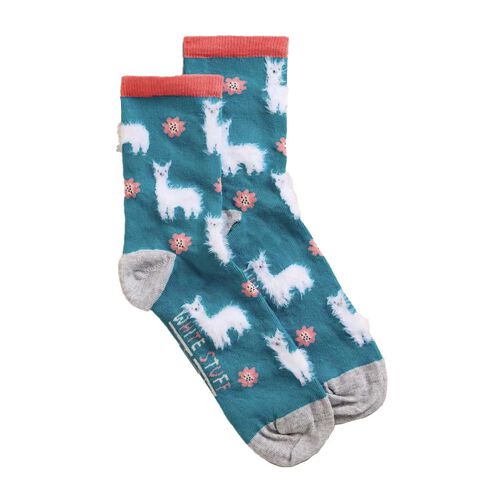 White Stuff Fluffy Llama Ankle Sock